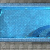 Облицовка чаши частного скиммерного бассейна мозаикой в соответствии с дизайн-проектом