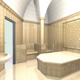 Дизайн турецкой бани с купелью