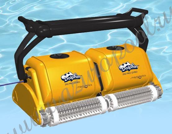 Пылесос автоматический (робот) "Dolphin Dana 2x2 Pro Gyro" для бассейна (автоматическая очистка)
