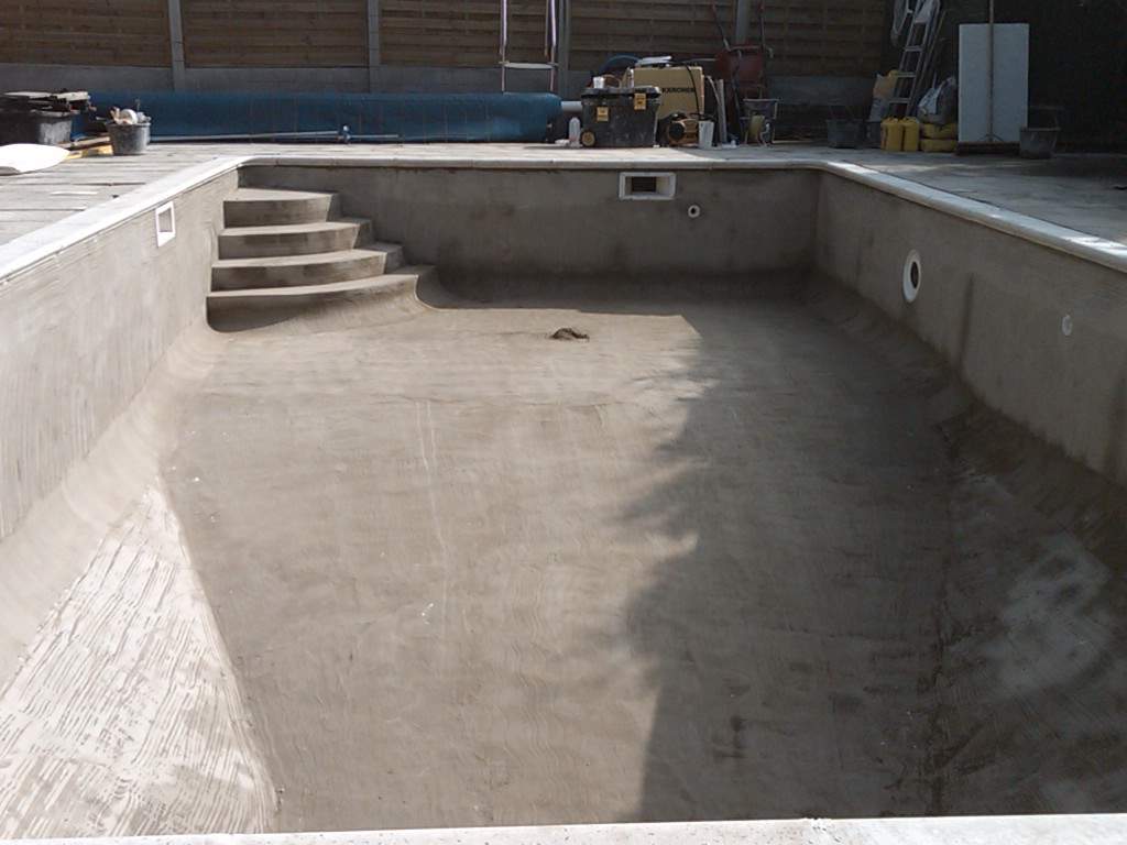 Строительство бетонного бассейна