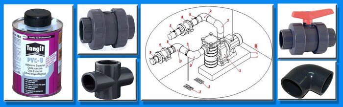 Фитинги и трубы для бассейнов